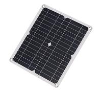 Hyuduo Panneau Solaire Monocristallin 15W 18V, Chargeur protégé par Diode | Alimentation portable pour équipement extérieur, sortie 18 volts, kit de pinces crocodiles, stratification à couche mince