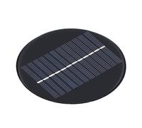Hyuduo Panneau Solaire Rond 0,8 W 6 V 10 Cm pour Lumière Solaire DIY | cellule solaire miniature, sortie 0,8 watt 6 volts, plaquette de silicium polycristallin, revêtement en résine époxy