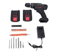 Hyuduo Perceuse-visseuse sans Fil 21V, 30N.m Couple élevé Conception | Combo marteau et tournevis, 2 batteries 1500mAh avec chargeur rapide, embrayage 25 positions pour une fixation précise