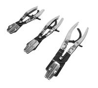 Hyuduo Pinces à Cliquet pour Tuyau, 3 Pièces, Pince de Verrouillage à Pincer, 8, 10, 12 Pouces, pour Radiateur, Liquide de Refroidissement, Conduite de Carburant, avec Mâchoires
