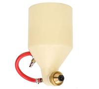 Hyuduo Pistolet de Pulvérisation à Trémie d'air avec Trémie en Plastique de 3 L, Entrée de 1 4 Pouces, Buses de 4 Mm, 6 Mm, 8, Pulvérisateur de Peinture Murale de 50 PSI pour la Décoration de la