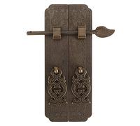 Hyuduo Poignée de Porte Poignée de Meuble en Cuivre Antique de Traction de Style Chinois pour Armoire de Portail et Porte en Bois Quincaillerie de Décoration Intérieure avec Look Classique, Prise en