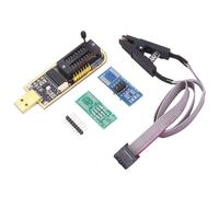 Hyuduo Programmeur USB CH341A, avec Clamp/Holder SOP8, Clignotant BIOS EEPROM pour Puces Série 24/25, Outil de Programmation en Circuit Efficace