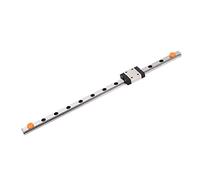 Hyuduo Rail de Guidage Linéaire en Acier à Roulement de Guidage de Mouvement Linéaire MGN7C 200 1R avec 1 Bloc de Traîneau Rail Coulissant de Verrouillage Supérieur de 200 Mm pour Mini Systèmes de