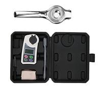 Hyuduo Réfractomètre Numérique Brix, Testeur de salinité ABS Léger avec Lectures Rapides, Plage de Température de 0 à 131 °F pour les Tests de Boissons et de Miel