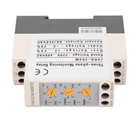 Hyuduo Relais de de Tension triphasé Sur/sous Tension, Déclenchement | Sortie de contact double spdt, détection de perte de phase, alarme de défaut de déconnexion neutre