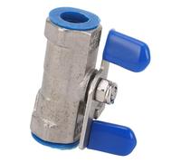 Hyuduo Robinet à Bille de 1 à 4 Pouces en Acier Inoxydable 304 NPT, Filetage Femelle DN8, Joint Souple d'une Seule Pièce, 1000 WOG pour Eau, Air, Pompe de Jardin à Vapeur, Usage Industriel