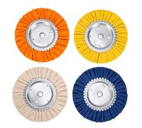Hyuduo Roues de Polissage de 8 Pouces pour Meuleuse D'angle, Ensemble de | Trou D'arbre de 5/8 Pouces, Convient aux Meuleuses de 4,5 à 9 Pouces, Finition Miroir pour Aluminium, Laiton, Cuivre et