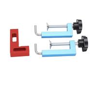 Hyuduo Serre-joint D'angle pour Travail du Bois, équerre de | Gabarit d\'assemblage de cadre d\'armoire, réglage rapide, finition en aluminium anodisé, pour Joints de boîte de cadre