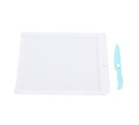 Hyuduo Tableau de Score Polyvalent Mini Tableau de Score 16,3x21,6 Cm avec Plioir et Outil de Rainurage pour Cartes de Vœux Enveloppes et Loisirs Créatifs en Papier