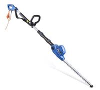 Hyundai Taille-haie et élagueuse électrique filaire sur perche ¿ 550W, lame 450mm, portée 2,52m, poids léger 4,84kg, câble d¿alimentation 10m, garantie 3 ans