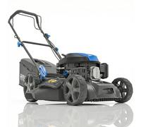 Hyundai Tondeuse à Gazon Thermique Autotractée 46 cm 139 cm3 3,7 CV - 4-en-1 Mulching, Bac 60 L, Acier
