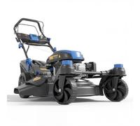 Hyundai Tondeuse à Gazon Thermique Autotractée 51 cm 196 cm3 Démarrage Électrique - Roues Avant Pivotantes, Bac 60 L