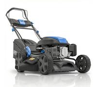 Hyundai Tondeuse à Gazon Thermique Autotractée Noire 43 cm, Démarrage Électrique, Moteur 139 cm3 3,7 CV, Coupe 4-en-1 Mulching, Garantie 3 Ans - HYM17150SPEX-EU