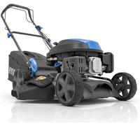 Hyundai Tondeuse à Gazon Thermique Autotractée Noire 43 cm, Moteur 139 cm3 3,7 CV 4 Temps, Coupe 4-en-1 Mulching, Carter Acier, Garantie 3 Ans - HYM17150SPX