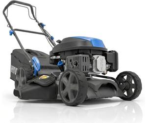 Hyundai Tondeuse à Gazon Thermique Autotractée Noire 43 cm, Moteur 139 cm3 3,7 CV 4 Temps, Coupe 4-en-1 Mulching, Carter Acier, Garantie 3 Ans - HYM17150SPX