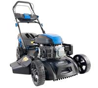Hyundai Tondeuse à Gazon Thermique Autotractée Noire 51 cm, Moteur 196 cm3 5,5 CV, Bac 60 L, Coupe 4-en-1 Mulching, Garantie 3 Ans - HYM20200SPX-EU