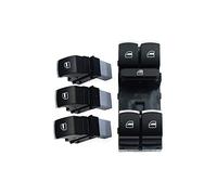 HZJA Bouton Leve vitre Electrique pour Volkswagen pour Tiguan pour Lapin pour Touran Ensemble Boutons Commutation Commande Vitre Électrique 5ND 959 857 5ND 959 855 Principal Interrupteur Lève-vitre