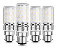 HZSANUE Ampoule Maïs LED B22 12W, LED Baïonnette Ampoules, Blanc Chaud 3000K, 1350LM, Équivalent Ampoule Incandescence 100W, Non Dimmable, lot de 4