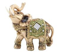 Hztyyier Elephant Decoration OrnamentsFeng Shui Elephant Statue SculptureÉléphant Figurine pour Home Office Décoration Bon Chanceux(L) Ornaments