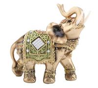 Hztyyier Elephant Decoration OrnamentsFeng Shui Elephant Statue SculptureÉléphant Figurine pour Home Office Décoration Bon Chanceux(L) Ornaments