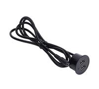 Hztyyier Prise de Charge Séparateur intégré, Cordon de Chargeur Noir, Meubles de Salle pour Téléphone Portable, canapé Domestique, Affichage des Réfrigérateurs (#12)