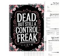 I Am Dead What Planner, 21x28cm Portable Final Wishes Planner - Beautifully Crafted Guided Final, Complete Guide Death Planning Workbook, Arrangements Binder For Men Women The Elderly