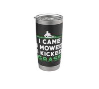 I Came I Mowed I Kicked Tondeuse à gazon Jardinage Tondage Gobelet isotherme en acier inoxydable double paroi