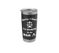 I Can't Studying Bar Exam Law School Attorney Lawyers Gradué Gobelet isotherme en acier inoxydable double paroi