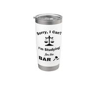 I Can't Studying Bar Exam Law School Attorney Lawyers Gradué Gobelet isotherme en acier inoxydable double paroi