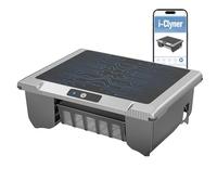 i-Clyner T1B Robot Nettoyeur Skimmer Solaire Robot de Surface Piscine, avec Nettoyage 24h/7, Double Modes de Recharge, Retour Automatique à la Base, adapté aux piscines Enterrées et Hors Sol (Gris)