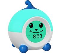 I·CODE Reveil Enfant, Reveil Educatif Jour/Nuit avec Veilleuse De Nuit | Réveil Enfant avec Minuterie D'arrêt Automatique Fille Cadeau Flle Ado (Bleu)
