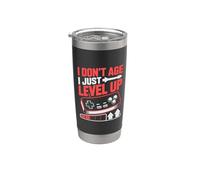 I Don't Age I Just Level Up For Video Game Lover Funny Gamer Gobelet isotherme en acier inoxydable double paroi