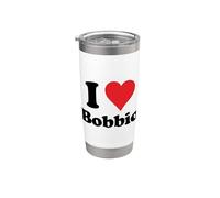I Heart Bobbio Italy Love Italian Souvenir Gobelet isotherme en acier inoxydable double paroi