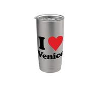 I Heart Venise Italy Love Italian Souvenir Gobelet isotherme en acier inoxydable double paroi