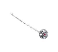 I Jewels Navratri T2187OXQ Miroir oxydé pour femme Style ethnique indien Bollywood Argenté, Pas de gemme