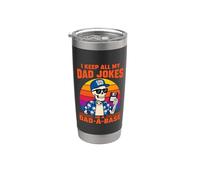 I Keep All My Dad Jokes in A Dad-a-Base Skeleton Fathers Day Gobelet isotherme en acier inoxydable double paroi
