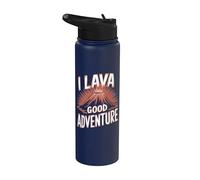 I Lava Good Adventure - Volcano Geology Volcanology Volcanology Stainless Steel Insulated Water Bottle