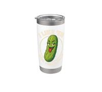 I Like Em Real Thick and Juicy Funny Pickle Pun Foodie Humor Gobelet isotherme en acier inoxydable double paroi