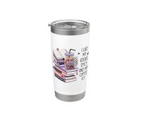 I Like My Books Spicy & My Coffee Icy Spicy Books Merch Smut Gobelet isotherme en acier inoxydable double paroi