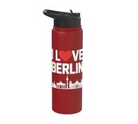 I Love Berlin Cityscape Athusiast Stainless Steel Insulated Water Bottle