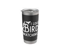 I Love Bird Watching Montre d'oiseaux vintage Gobelet isotherme en acier inoxydable double paroi