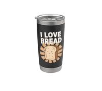 I Love Bread - Nourriture au gluten de blé Gobelet isotherme en acier inoxydable double paroi