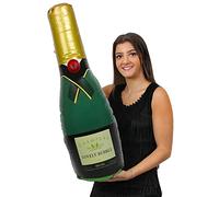 I LOVE FANCY DRESS Lot de 3 bouteilles de champagne géantes gonflables - 73 cm - Pour anniversaire, anniversaire de mariage - Décoration de fête du Nouvel An ou accessoire de piscine