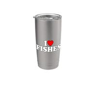 I Love Fishes Gobelet isotherme en acier inoxydable double paroi