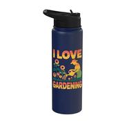 I Love Gardening Nature Lover Soin des plantes Stainless Steel Insulated Water Bottle