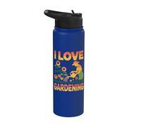 I Love Gardening Nature Lover Soin des plantes Stainless Steel Insulated Water Bottle