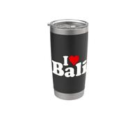 I LOVE HEART BALI INDONESIA Gobelet isotherme en acier inoxydable double paroi
