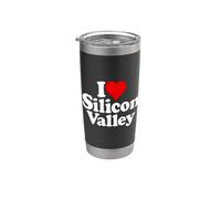 I LOVE HEART SILION VALLEY SV CALIFORNIA Gobelet isotherme en acier inoxydable double paroi