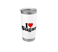 I LOVE HEART SUCRE DOUX BONBONS Gobelet isotherme en acier inoxydable double paroi